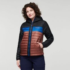 Cotopaxi Capa Insulated Hooded Jacket Women Origin Cotopaxi Black-Chestnut 44P247 Black-Chestnut