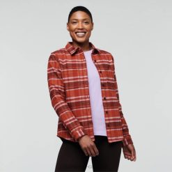 Cotopaxi Fashion Mero Flannel Shirt Women Cotopaxi Spice Plaid 44P2253 Spice Plaid