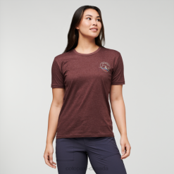 Cotopaxi Hot Cotopaxi Camp Life Organic T-Shirt Women Chestnut 44P2184 Chestnut