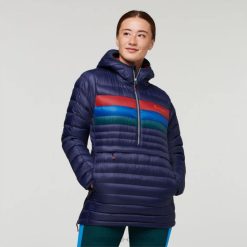 Cotopaxi Maritime Stripes Cotopaxi Best Fuego Down Hooded Pullover Women 44P231 Maritime Stripes