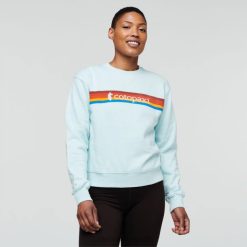 Cotopaxi On The Horizon Organic Crew Sweatshirt Women Ice Cotopaxi Hot 44P2261 Ice