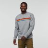 Cotopaxi Origins Cotopaxi Heather Grey On The Horizon Organic Crew Sweatshirt Men 44P2807 Heather Grey