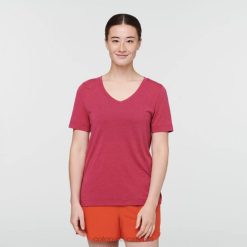 Cotopaxi Raspberry Paseo Travel T-Shirt Women Brands Cotopaxi 44P2204 Raspberry