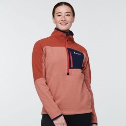 Cotopaxi Spice-Earthen Collections Abrazo Half Zip Fleece Women Cotopaxi 44P2706 Spice-Earthen